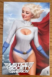 JUSTICE SOCIETY OF AMERICA #1 Nathan Szerdy POWER GIRL Variant Cover DC JSA NM - Picture 1 of 1