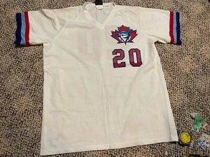 VINTAGE 90s TORONTO Blue Jays Baseball Jersey  Men's Large Leaf #20 Rod Ducey - Picture 1 of 8
