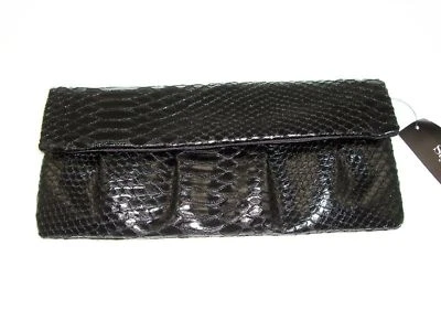 Style&Co. Women's Brooke Mini Clutch Purse Black Snake 10 in. x 5 in. x 1" - Image 1 of 4