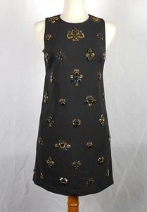 Diseñador 3.1 PHILLIP LIM Vestido recto con cuentas a mano todos los ojos en ti HERMOSO talla 4 - Imagen 1 de 4