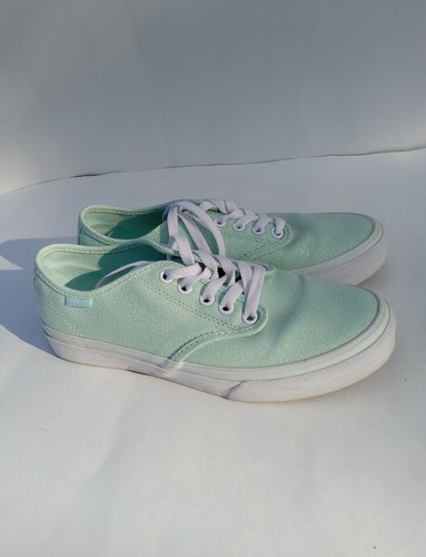 Sneakers stringate da donna blu verdi originali Vans taglia 7 blu verde arazzo Seagreen