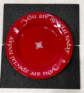Waechtersbach Original Red Plate Co. 11" You Are Special Today Germany 1979 - Picture 1 of 5