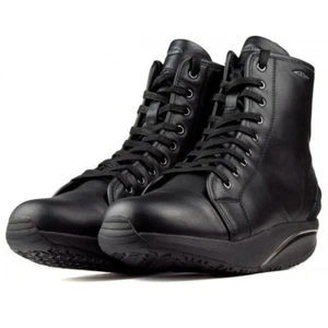 MBT Monya Mujer Encaje Botines Con Cremallera Lateral ( Cuero Negro,Tacón Sensor - Imagen 1 de 5