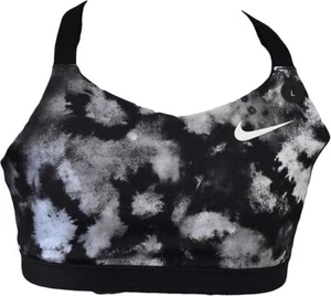 Nike Girl's Favorites Allover Print Bra Black - Picture 1 of 4