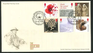 2017 - Great War 1917 FDC - Alrewas, Burton on Trent Pmk - Sent Post Free - Bild 1 von 1