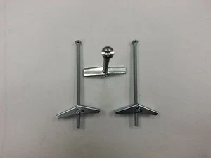 3/16" X 4" Toggle Bolts With Wings Zinc Plated Combo Round Head. QTY (10 Sets) - Picture 1 of 3