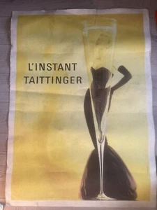 RARE ORIGINAL 1980 L”INSTANT TAITTINGER ADVERTISING POSTER GRACE KELLY ORIGINAL - Picture 1 of 12