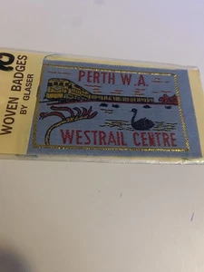 VTG Perth Western Australia Westrail Centre Thin Sew On Patch - Picture 1 of 1