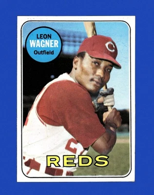 1969 年 Topps Set-Break #187 Leon Wagner 近乎完好-MT 或更好 *GMCARDS* — 第 1/2 张图片