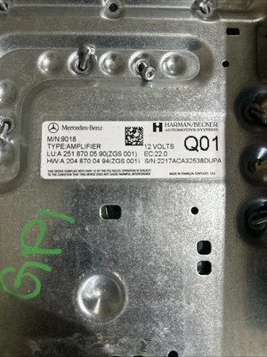 09-13 Mercedes X164 GL450 R350 ML350 Amplificador Unidad Módulo Harman/Becker Foto 1 de 4