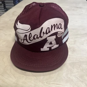 Sombrero de Camioneros Universidad de Alabama Roll Tide Malla Vintage Snapback Años 80 EE. UU. - Imagen 1 de 5