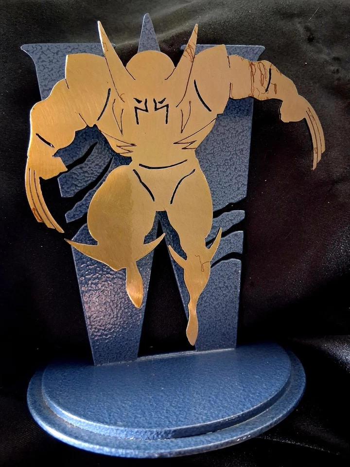 Escultura láser Wolverine 1996 Marvel Comics Lasermach Inc Heavy Metal 5 pulgadas Foto 1 de 3