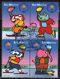 San Marino 2002 Olympische Winterspiele 4v us - Bild 1 von 1