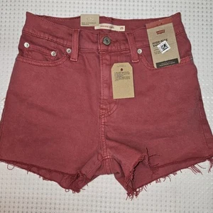 Levi’s Damenshorts hoher Bund pink Größe 25 neu 2,5 Zoll Schrittlänge - Bild 1 von 8