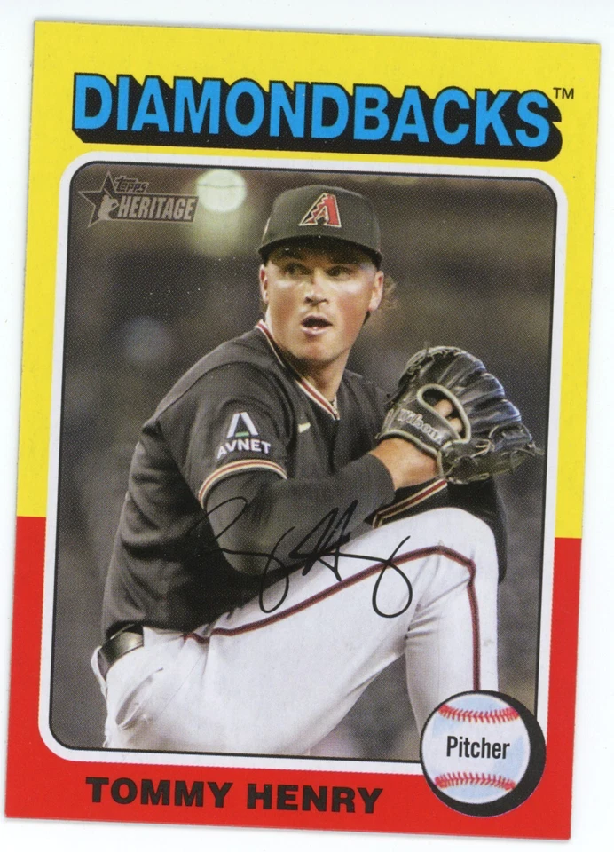2024 TOPPS HERITAGE  TOMMY HENRY   # 90  SP ARIZONA DIAMONDBACKS - Image 1 of 1