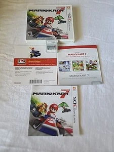 Mario Kart 7 (Nintendo 3DS, 2011) Complete Near Mint NTSC Black Label - Picture 1 of 5