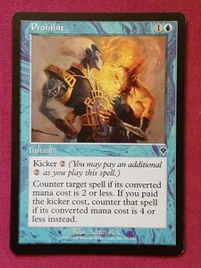 Magic The Gathering INVASION PROHIBIT blue card MTG - Picture 1 of 2