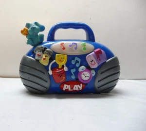 Blue's Clues Light Up Mini Musical Boom Box Toy 2000 Mattel Viacom WORKS - Picture 1 of 3