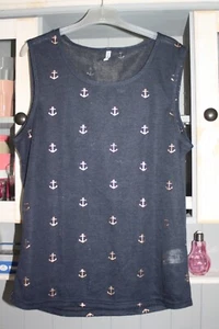 NEU! Top, Hemd, Shirt v. Seventyseven / 77onlineshop - Blau/Gold, Anker - Gr. M - Bild 1 von 2