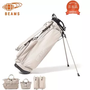 BEAMS GOLF NSG-NYLON OX Caddie Bag/Boston Bag/Cart Bag etc. Beige JAPAN NEW - Picture 1 of 84