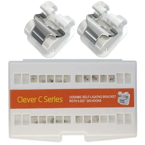 Brackets de ortodoncia dental autoligables soportes de cerámica interactivos Roth 022 - Imagen 1 de 14