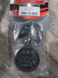 DragRace Concepts AXIS 2.2" Drag Racing Front Wheels w/12mm Hex (Black) (2) DRC- - Picture 1 of 1