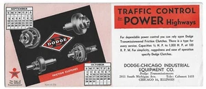 Blotter - Dodge Transmissions Friction Clutches Advertising - Chicago, IL A1 - Picture 1 of 2