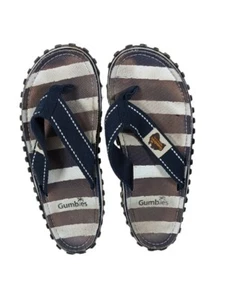 Gumbies Islander Deck Chair Comfort Flip Flops - UK 7/7.5- Preowned - Free P&P - Picture 1 of 3