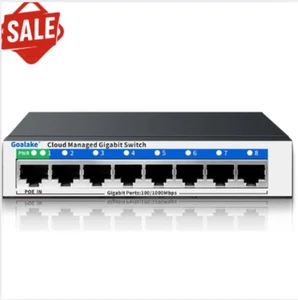 Poe Switch 8 Port Gigabit Easy Smart Managed Ethernet Switch Network Hub New - Picture 1 of 12