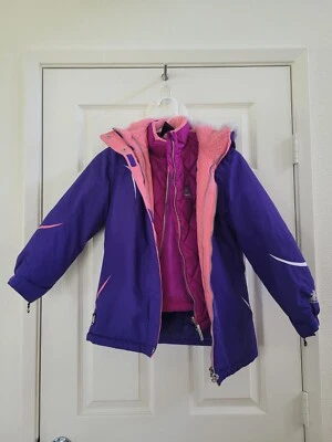 Chaqueta para nieve de invierno de alta resistencia Zeroxposur 2 en 1, niñas talla 7/8 Foto 1 de 4