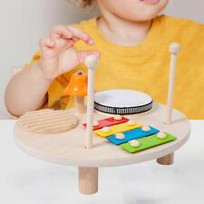 Kids Drum Set Sensory Toy Wooden Xylophone Baby Musical Toy Musical Instrument