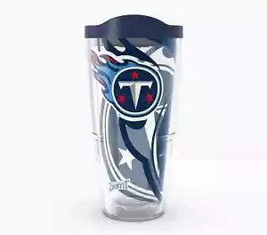 TENNESSEE TITANS, 24 oz DOPPIA PARETE, BICCHIERE DA TERVIS CON COPERCHIO INCLUSO - Foto 1 di 4