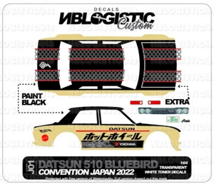 '71 DATSUN 510 WAGON Universal WaterSlide Decal for Hot Wheels 1/64 Scale 012 - Picture 1 of 3
