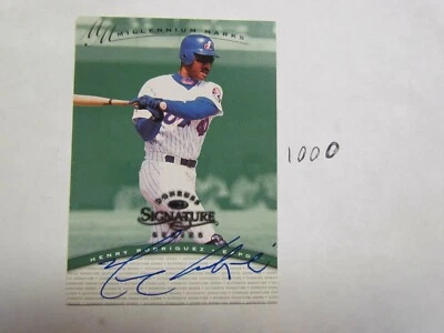 1997 Donruss Henry Rodriguez Autographed Signed Baseball Card - Image 1 of 2
