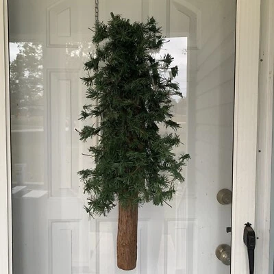 Vintage 32 inch Half Tree Wall Tree Rustic Christmas Tree. New Condition. - Image 1 of 4