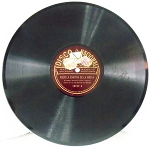 GUITARRA CARLOS GARDEL Odeón 18192 Aquella Cantina De La Ribera - Viejo Amor 78 RPM - Imagen 1 de 2