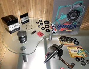 2005-07 HONDA CR85R ENGINE REBUILD KIT / Crankshaft+Piston+Gaskets+WaterPump Reb - Picture 1 of 7