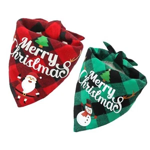 2 PCS Pet Bandana Double Scarf Saliva Triangle Bibs Cat Dog Handkerchief Bib ... - Picture 1 of 6