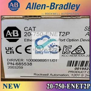 Allen Bradley 20-750-ENET2P Ethernet/IP Dual-port Option Device 20750ENET2P AB - Picture 1 of 6