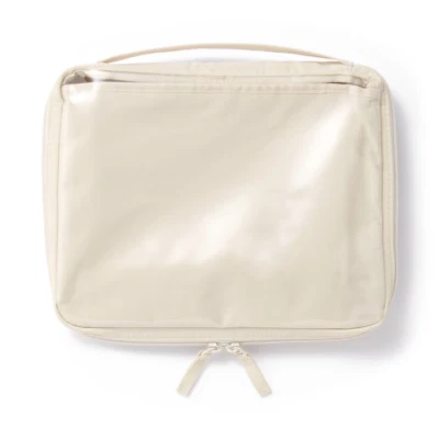 MUJI A5 wide Collection Case with selectable pocket 28x22x3.5cm Ivory