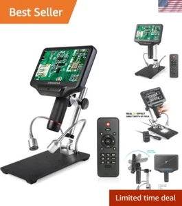 Microscopio digital HDMI 4MP UHD 7 pulgadas LCD reparación de teléfono SMT SMD HÁGALO USTED MISMO - Imagen 1 de 10