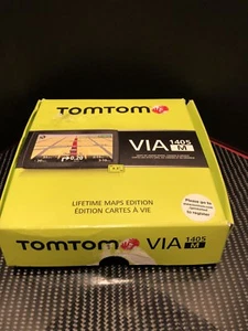 TomTom VIA 1405M 4.3-Inch Portable GPS Navigator With Lifetime Maps MINT NOB - Picture 1 of 8