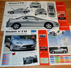2 - 1997 MITSUBISHI FTO MIVEC GPX SPECS INFO ORIGINAL POSTER BROCHURE VINTAGE 97 - Picture 1 of 1