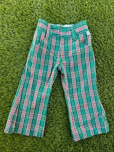 Vintage 70s 80s Billy the Kid Plaid Green Children's Retro Toddlers Pants 3T - Picture 1 of 10