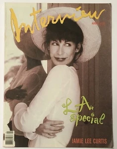 1989 INTERVIEW MAGAZINE Jamie Lee Curtis PHOTOGRAPHY ART HIPSTER DEC ANDY WARHOL - Picture 1 of 1