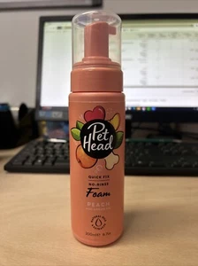 (U) Pet Head Quick Fix No Rinse Foam For Dogs, Peach w. Argan Oil, 200ml, New - Picture 1 of 1