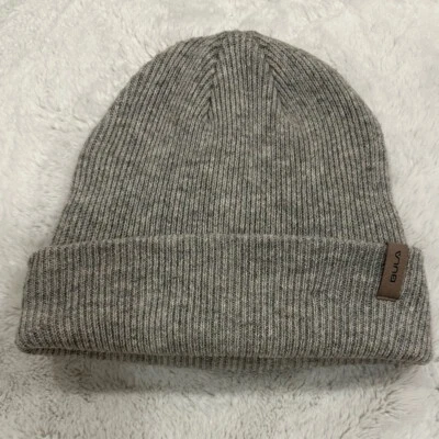 BULA Gorro Adulto Tejido Invierno Gorra Mezcla Lana Merino Gris Foto 1 de 4
