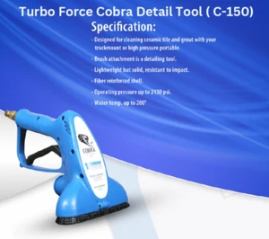 TURBO FORCE C-150 COBRA HAND TILE & GROUT CLEANER -TH-40 HYDRO SX12 SX15 - Picture 1 of 2