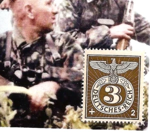 Nationalsozialismus 3. Drittes Reich Wehrmacht Feldpost 3 Pf Briefmarke postfrisch - Bild 1 von 1