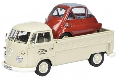 ,SCHUCO, VOLKSWAGEN T1 Jakobi con BMW Isetta, 1/32, SCH8963 - Imagen 1 de 2